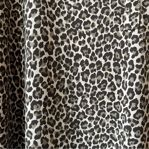 Jasmine & Juliana Leopard Print tunic top small animal print 3/4 sleeve blouse - Picture 4 of 11